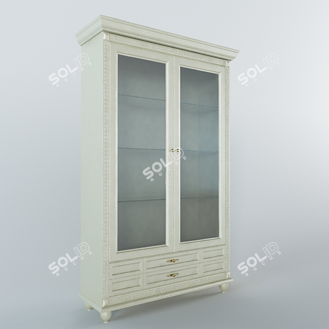 Stylish Closet Organizer 3D model image 1