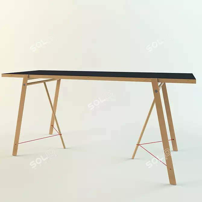 Sleek Minimalist Table Design 3D model image 1