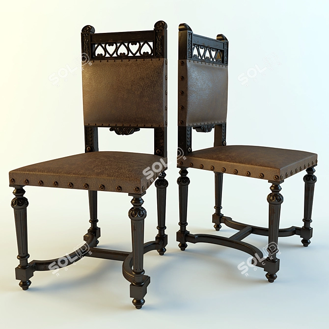 Vintage Chair 3D model image 1