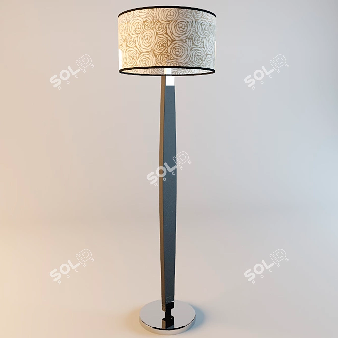 Glam Rose LD3011-B: German-Made Floor Lamp 3D model image 1