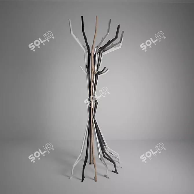 Modern Style Hanger 3D model image 1