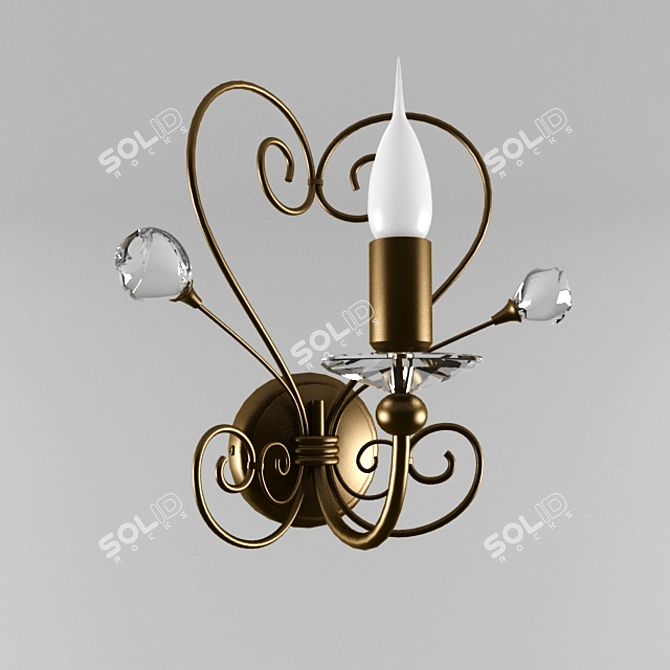 Elegant Kolarz Rossana Wall Sconce 3D model image 1