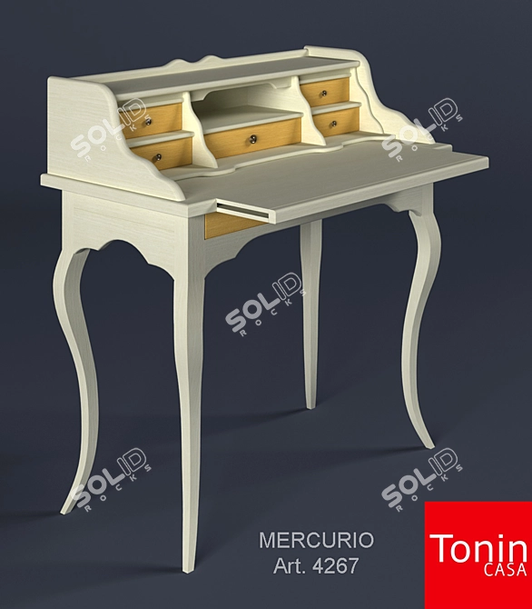 Modern 5-Drawer Bureau by Tonin Casa 3D model image 1