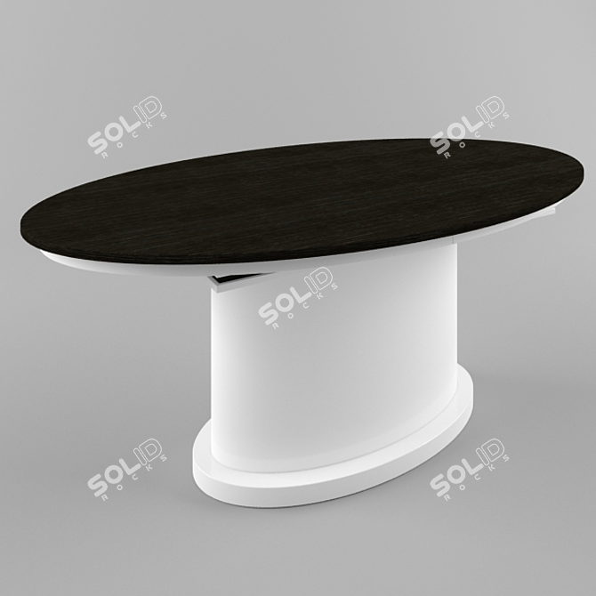 Turkish Cascade Black Pearl: Luxurious Elegance 3D model image 1