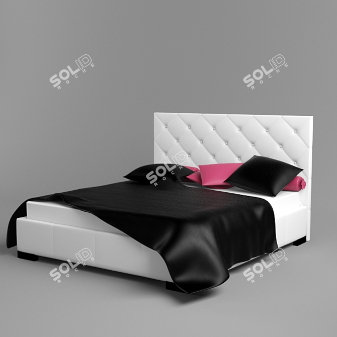 Deluxe Toronto Bed 3D model image 1