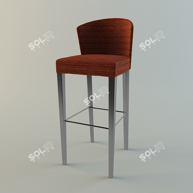 Elevate Your Space: Bar Stool 3D model image 1