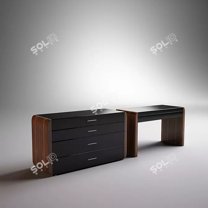 Elegant Serenissima Furniture Set 3D model image 1