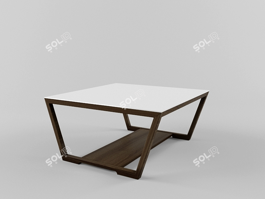 Sleek and Modern Element Coffee Table 3D model image 1