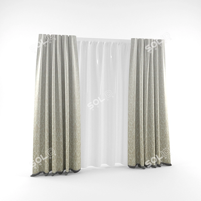 Direct Curtains - Quality and Style for Your Home! 3D model image 1