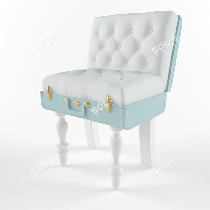 TravelChair - Innovative Suitcase Chair 3D model image 1