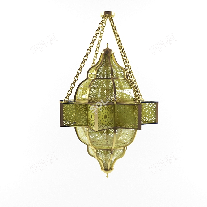 Moroccan Chandelier 3D model image 1