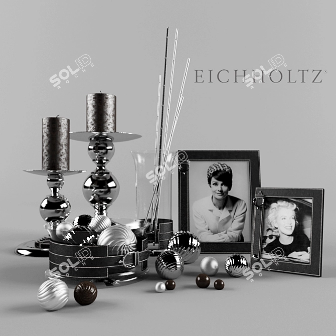 Elegant EICHHOLTZ Decor Set 3D model image 1