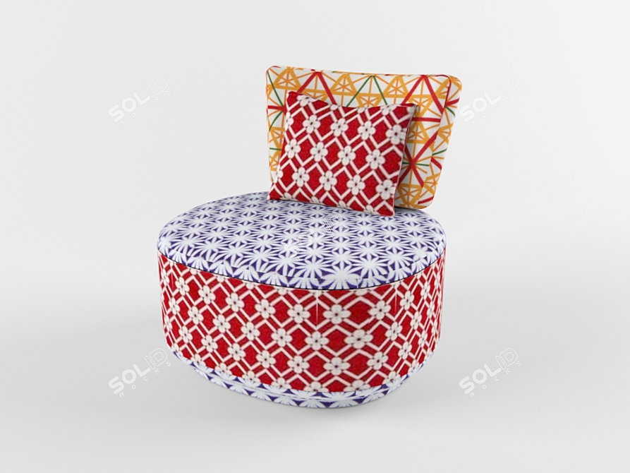 Modern Moroso Juju Armchair - Contemporary Elegance at its Finest 3D model image 1