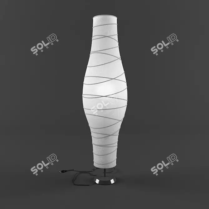 DUDERÖ Concrete and Paper Floor Lamp 3D model image 1