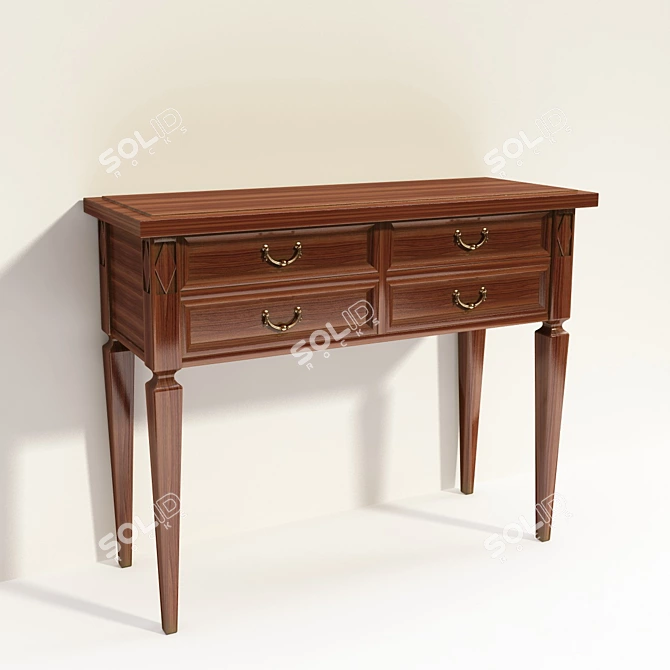 Elegant Selva Beauty Console 3D model image 1