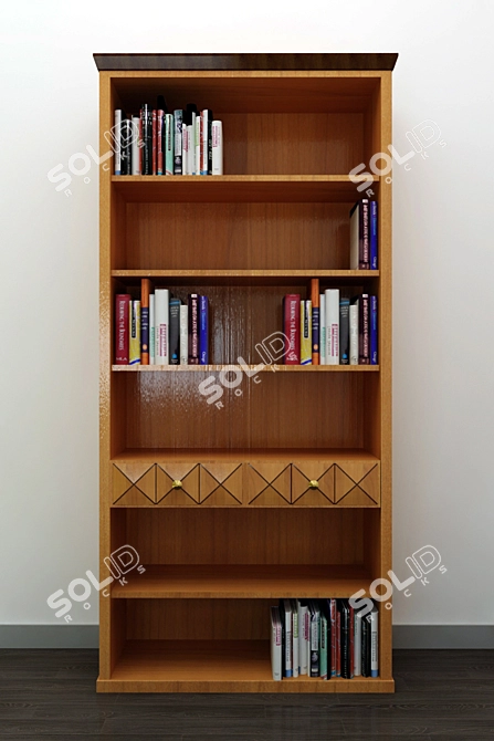 Epoca Selva Bookcase: E8181 Collection 3D model image 1