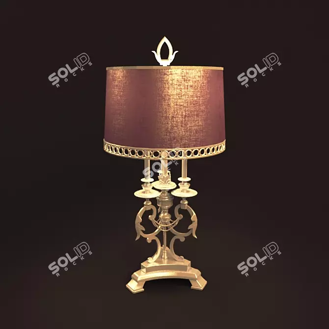 Modern LED Desk Lamp 3D model image 1