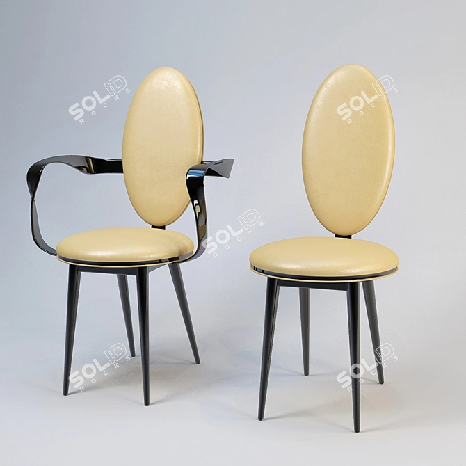 Reflex Bastide - Stylish Seating Solution 3D model image 1