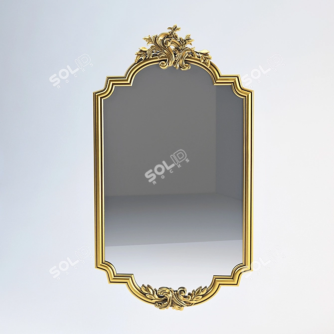 Vintage Craftsmanship Mirror 1924 3D model image 1