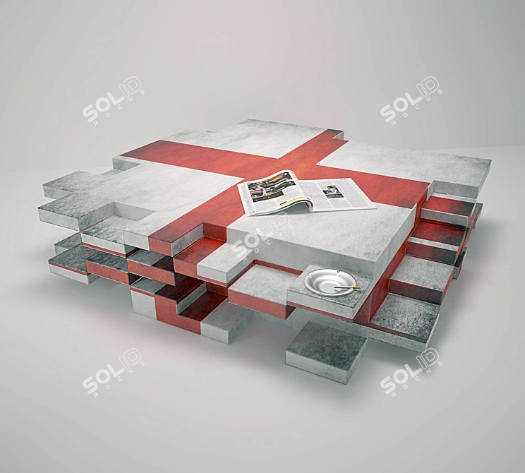 Modern Coffee Table 3D model image 1