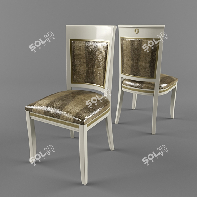 ARCA Cod. 15.81-SP Chair - Elegant and Compact 3D model image 1