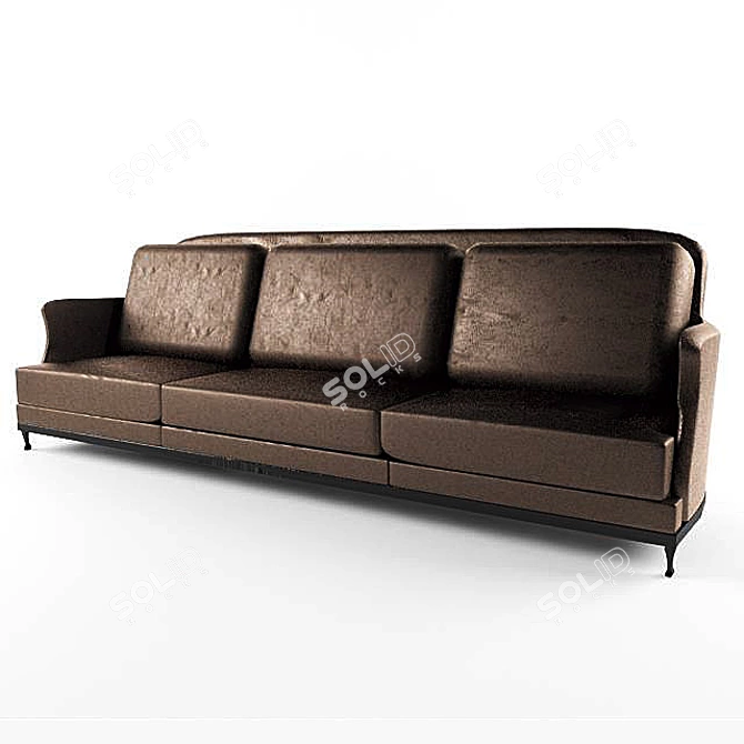 Art Deco Style Sofa 3D model image 1