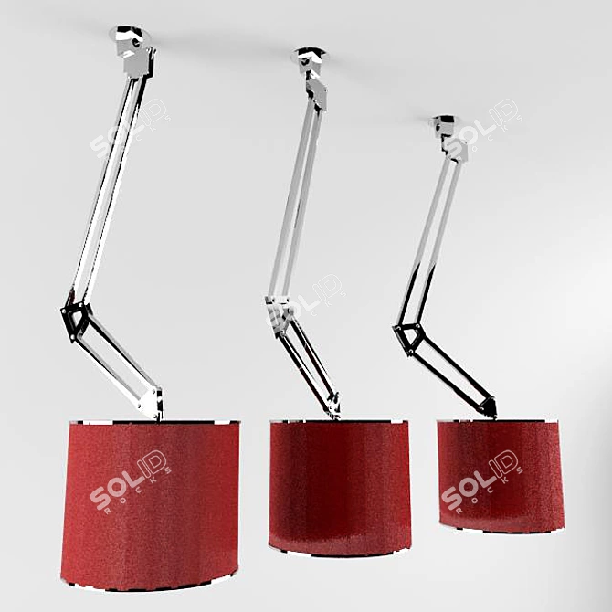 Modern Bar Chandelier 3D model image 1