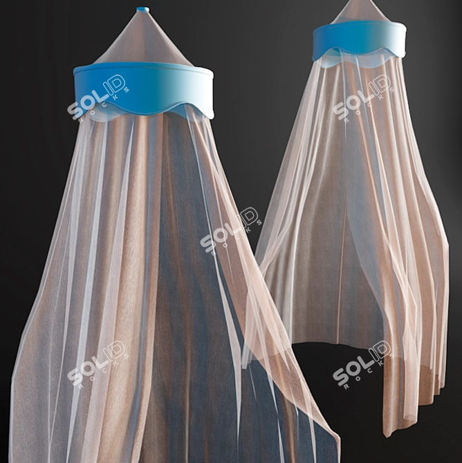 Elegant Canopy - Perfect for Sweet Dreams 3D model image 1