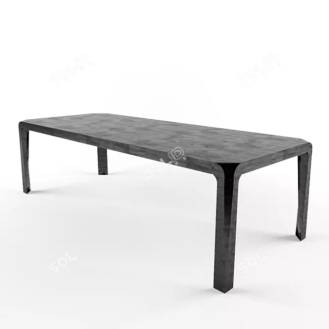  Potocco Eiles Extendable Dining Table 3D model image 1
