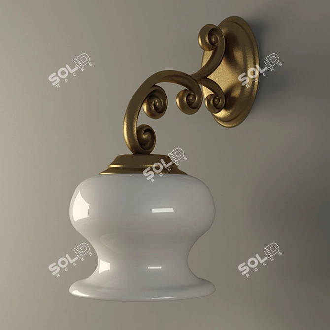 Classic Style Wall Lamp 3D model image 1