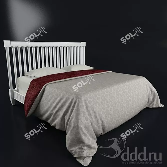  ComfyDreams 200x200 Bed 3D model image 1