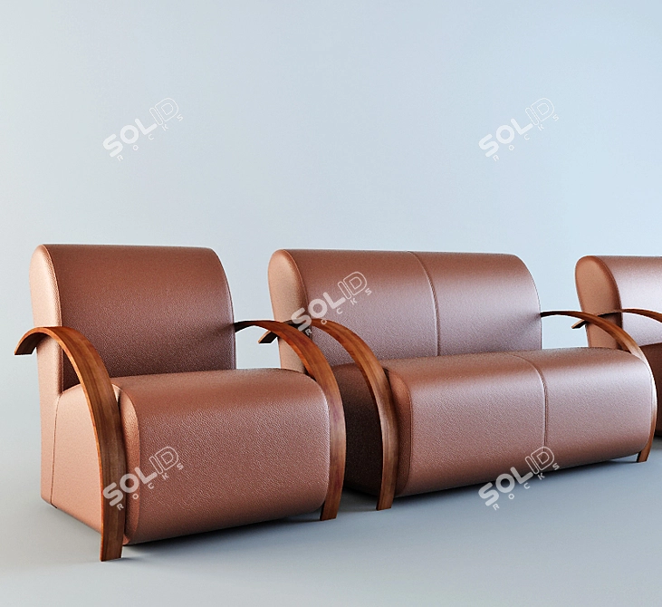 Paladin Sofa Collection 3D model image 1