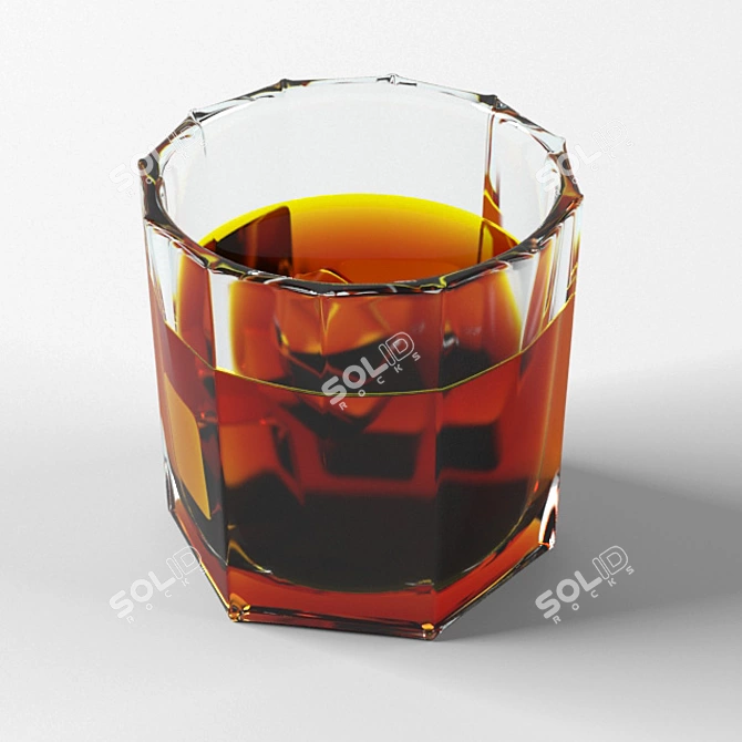 Chilled Alcohol Glass 3D model image 1