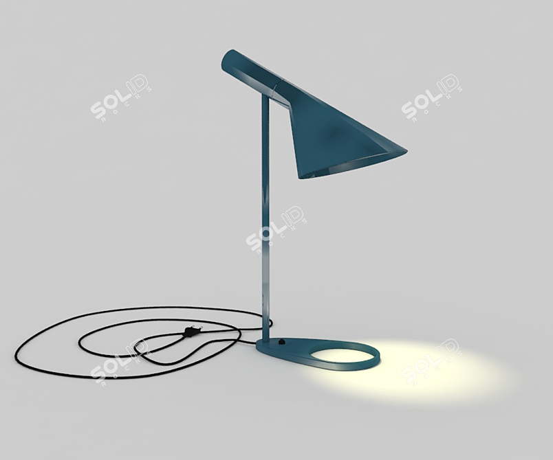 Sleek and Stylish Table Lamp 3D model image 1