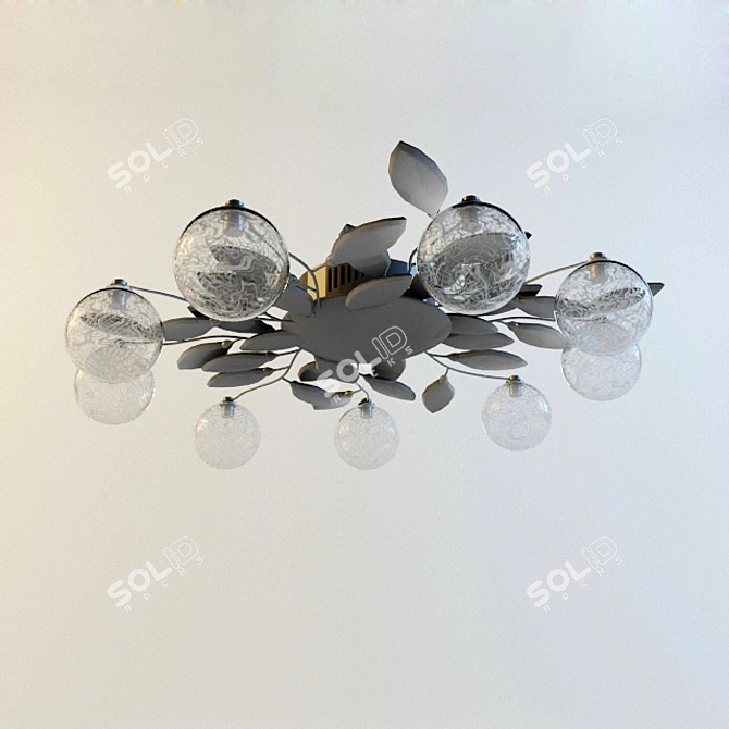 Gleaming Glow Pendant Light 3D model image 1