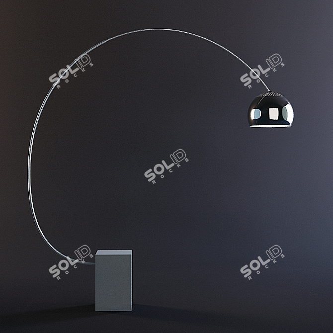 Armando Floor Lamp: Elegant Lighting Solution 3D model image 1