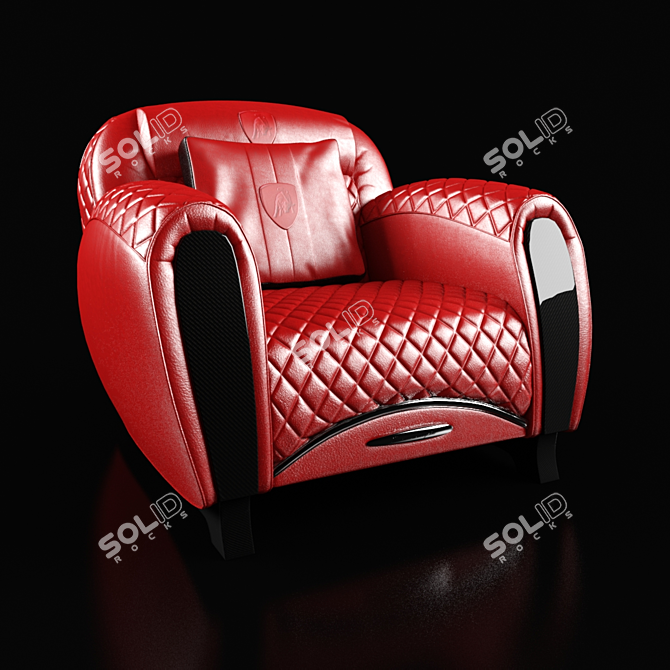 Formitalia Carbon Imola Armchair 3D model image 1