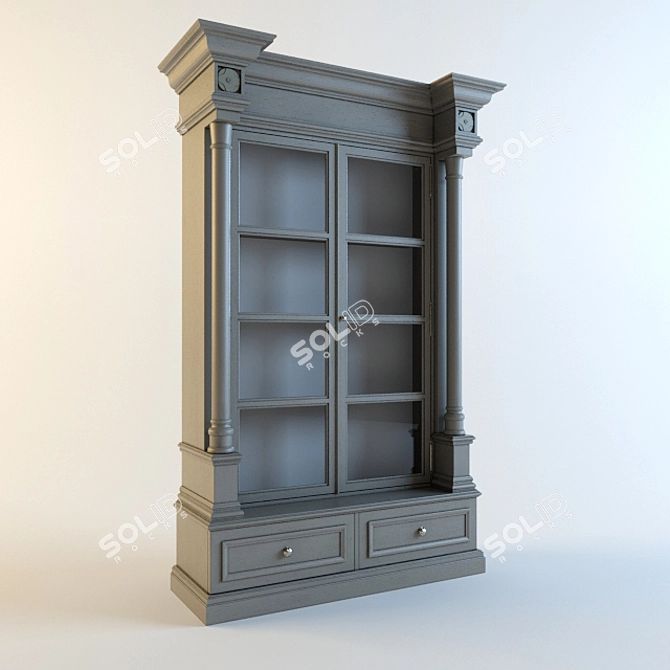 Elegant Eicholtz Cabinet 3D model image 1