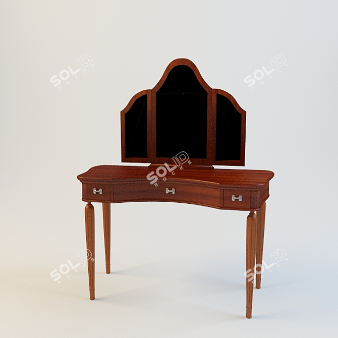 Chic Cavio Vanity Table 3D model image 1