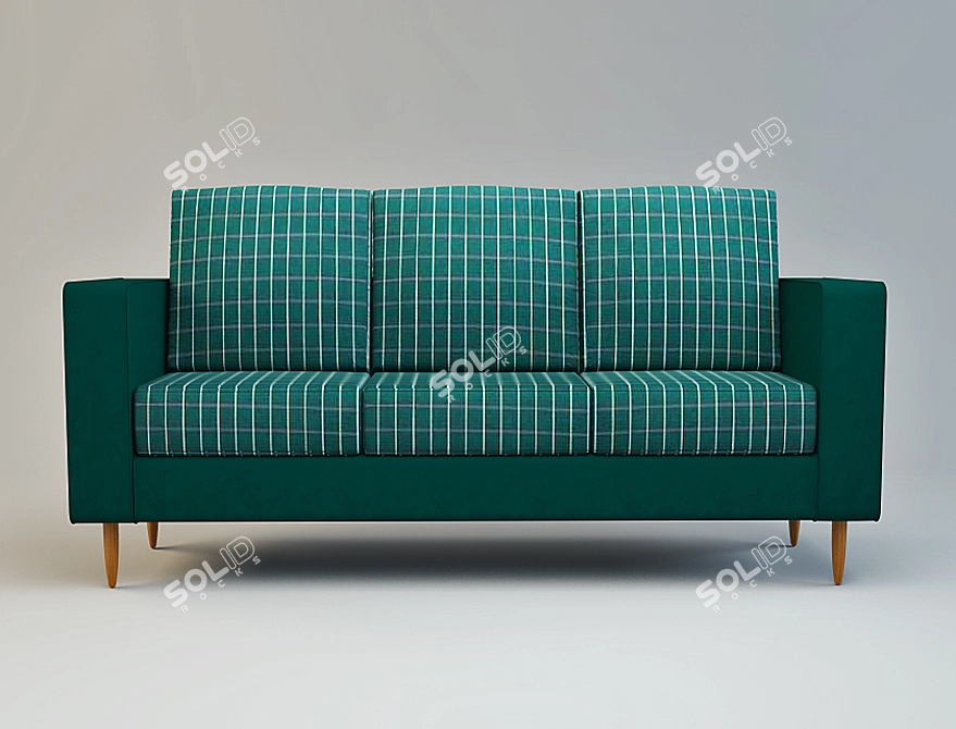Sleek Indivi 2 FA70 Sofa 3D model image 1