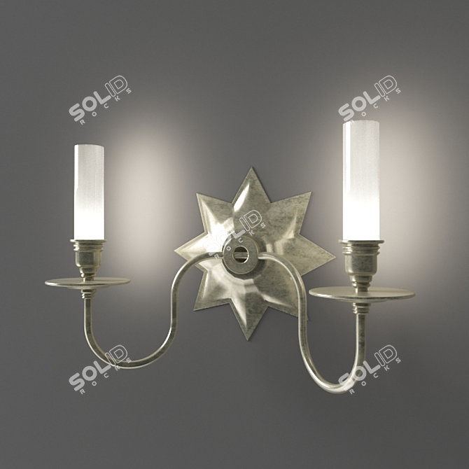 Polaris Star Wall Light 3D model image 1