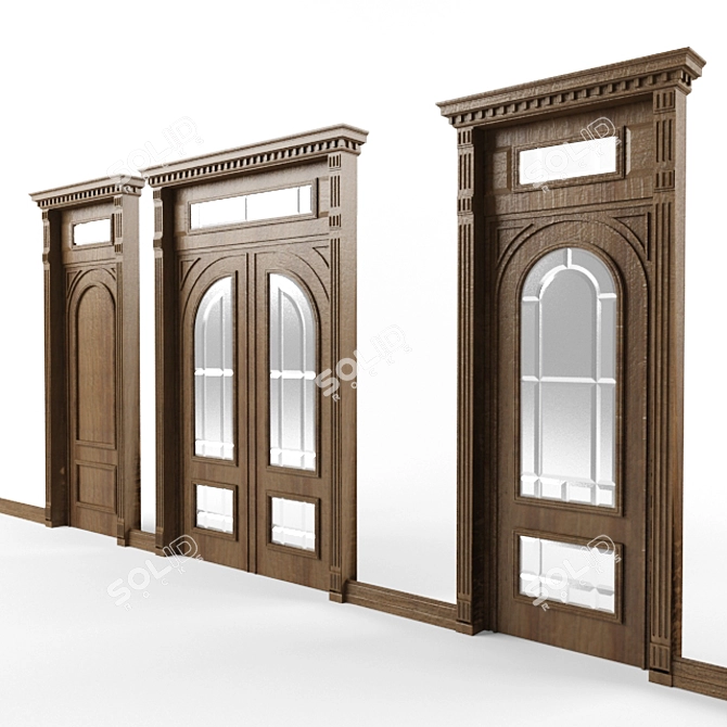 Custom Made Wooden Doors 3D model image 1