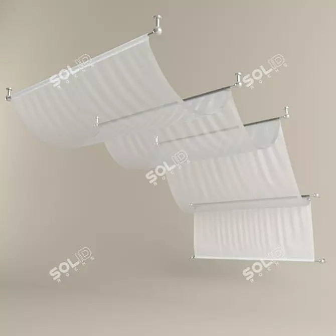 Elegant Canopy Valance 3D model image 1