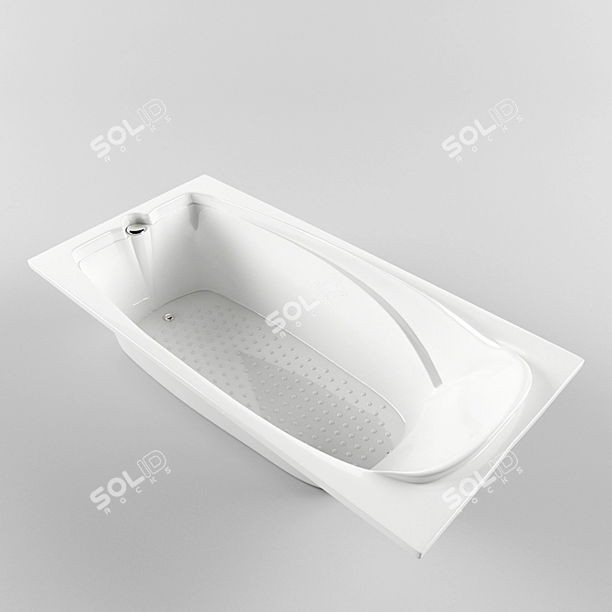 Luxury Acrylic Baths 3D model image 1