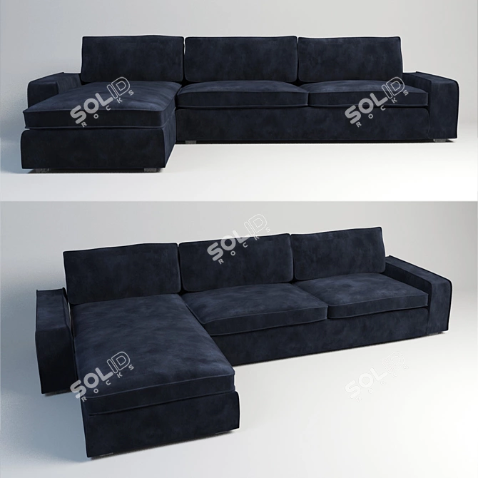 Modern Comfort Sofa 3D model image 1