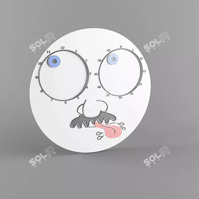 Creative Kids Clock - $10 3D model image 1