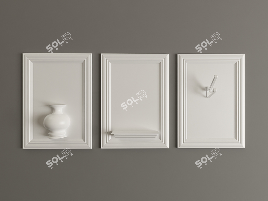 Decorative Frame: Elegant Home Décor 3D model image 1