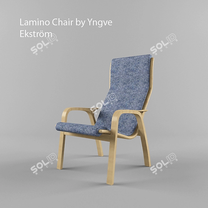 Sleek Lamino Chair: Ekstrom Design 3D model image 1