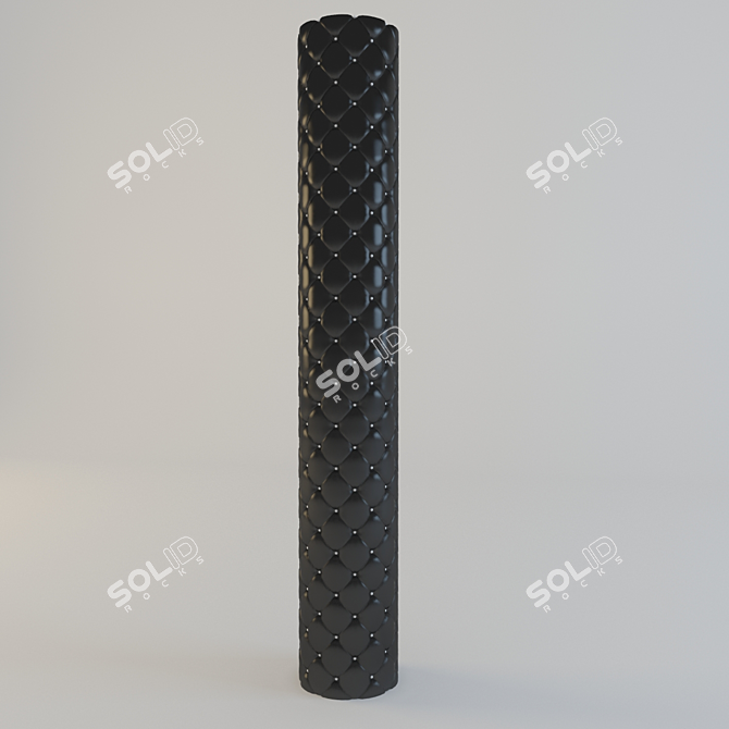 Leather Pillar Cover 3D model image 1