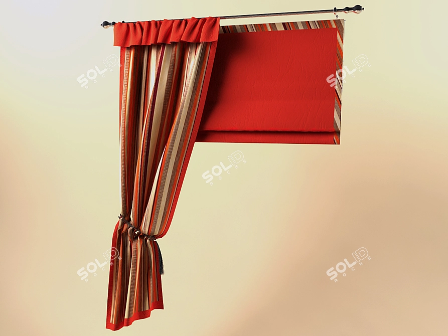 Compact Window Shade 3D model image 1